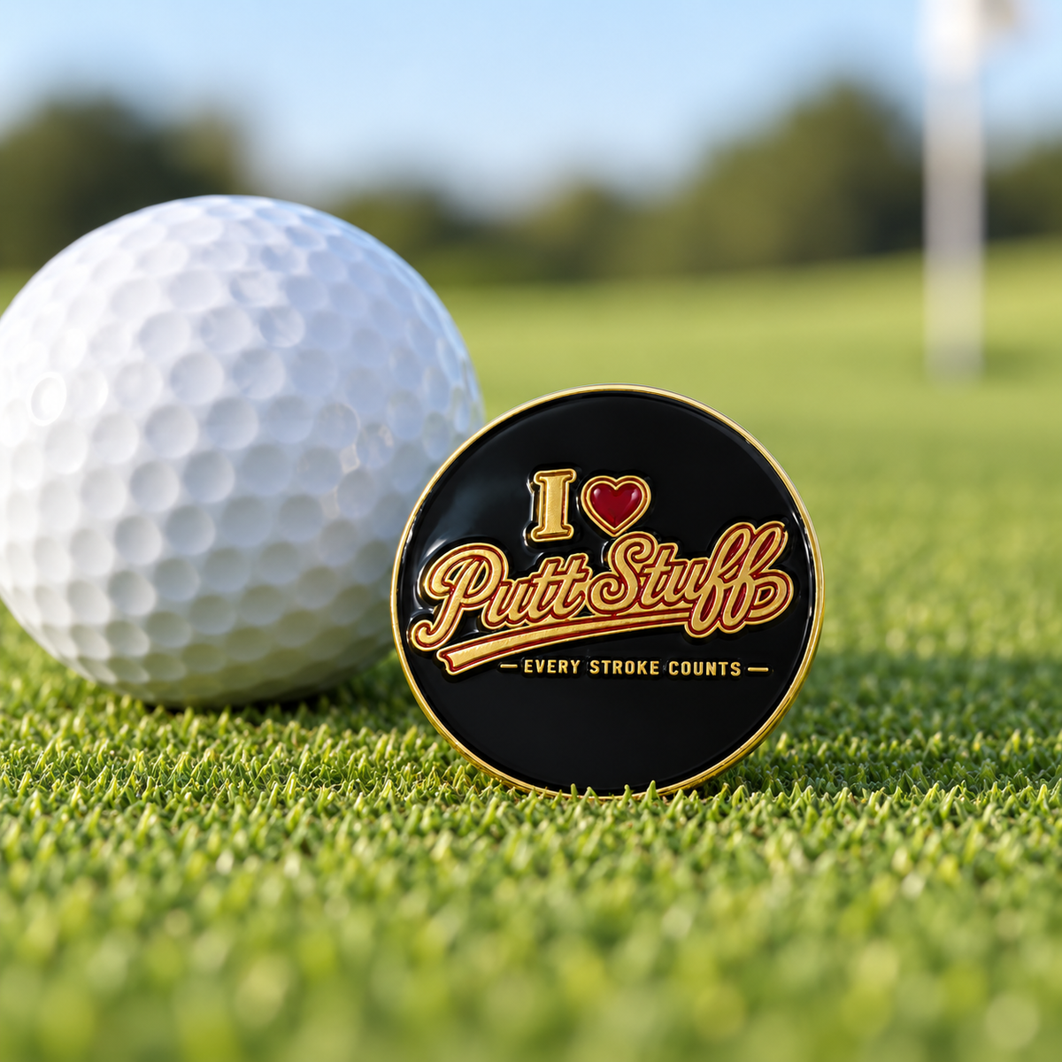 I ❤️ Putt Stuff Ball Marker